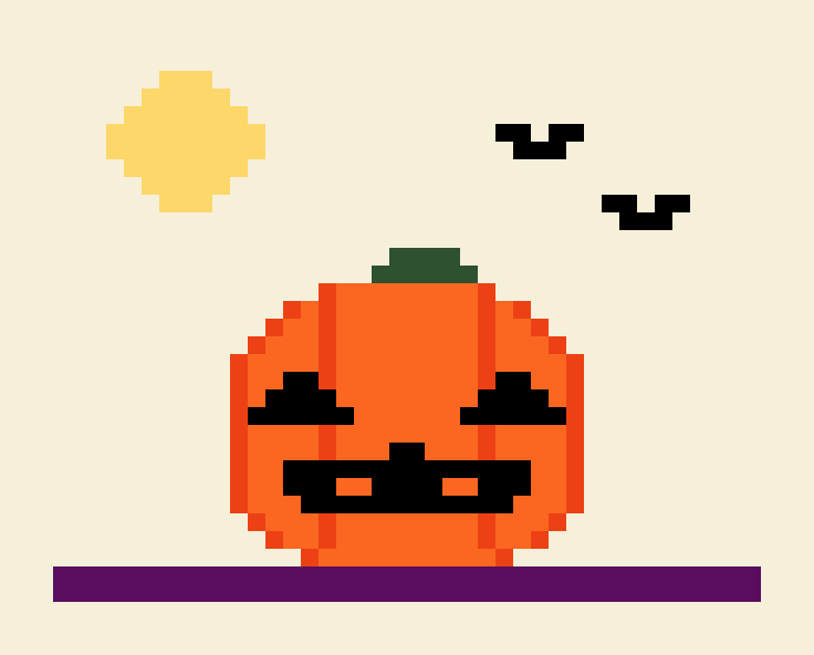 Halloween Pumpkin cross stitch chart