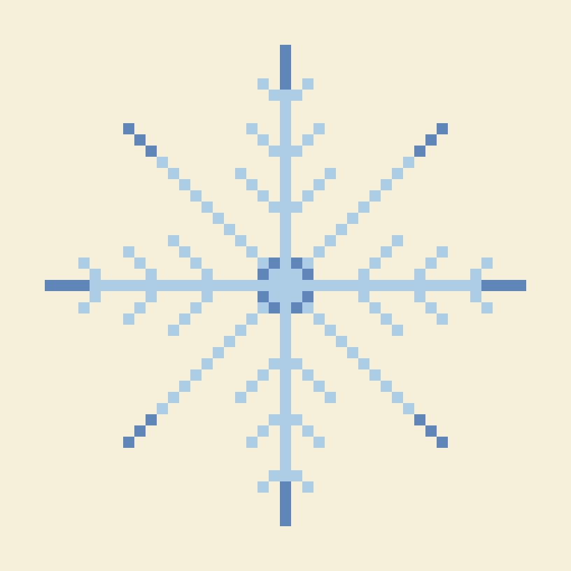 Snowflake cross stitch chart
